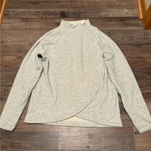 Athleta Girls Size XXL (16) Light Gray Kozy Karma Pullover Sweatshirt